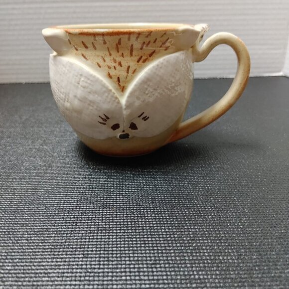 PEI Prince Edward Island Fox Pottery Mug Handmade Stoneware signed by Redrocks - Picture 5 of 7